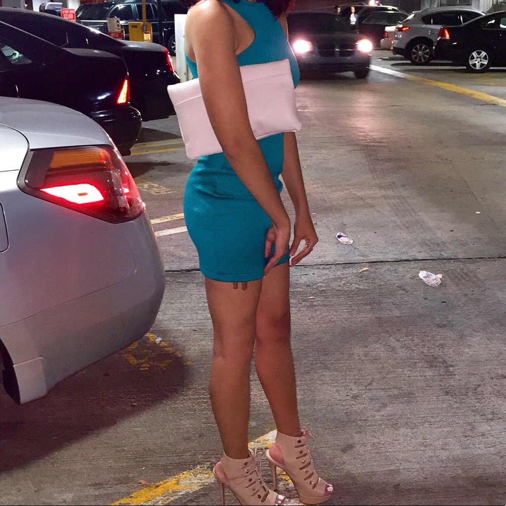 Turquoise midi Dress